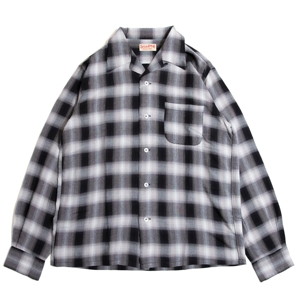Amazon | [シュガーケーン] RAYON OMBRE CHECK OPEN SHIRT